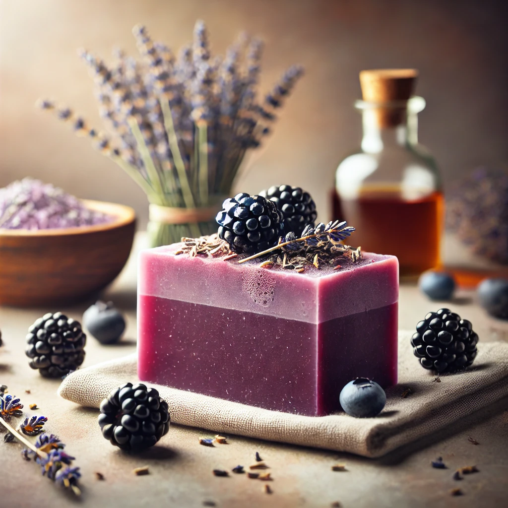 Jabón Relajante de Mora y Lavanda